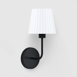 Wall Sconce with Rechargeable LED Bulb and Remote Black - Room Essentials